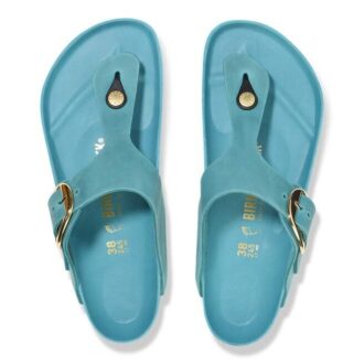 Gizeh Big Buckle Cuir naturel huilé