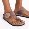 Gizeh Big Buckle Cuir naturel huilé Gizeh Big Buckle Cuir naturel huilé