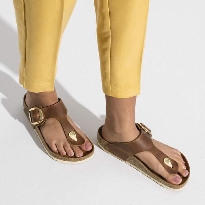 Gizeh Big Buckle Cuir naturel huilé Gizeh Big Buckle Cuir naturel huilé