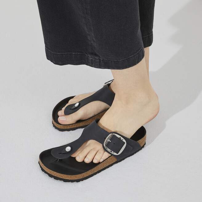 Gizeh Big Buckle Cuir naturel huilé Gizeh Big Buckle Cuir naturel huilé