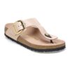 Gizeh Big Buckle Cuir naturel verni