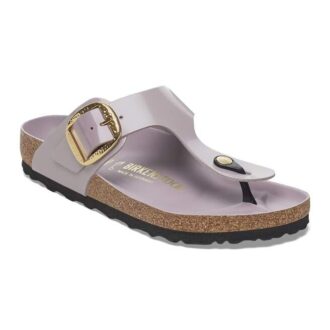Gizeh Big Buckle Cuir naturel verni