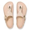 Gizeh Big Buckle Cuir naturel verni