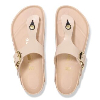 Gizeh Big Buckle Cuir naturel verni