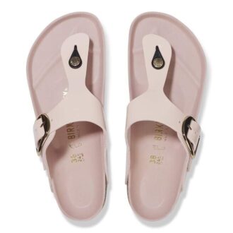 Gizeh Big Buckle Cuir naturel verni