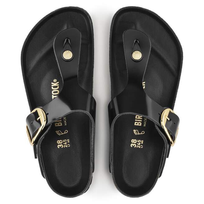 Gizeh Big Buckle Cuir naturel verni Gizeh Big Buckle Cuir naturel verni