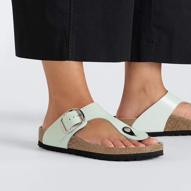 Gizeh Big Buckle Cuir naturel verni Gizeh Big Buckle Cuir naturel verni