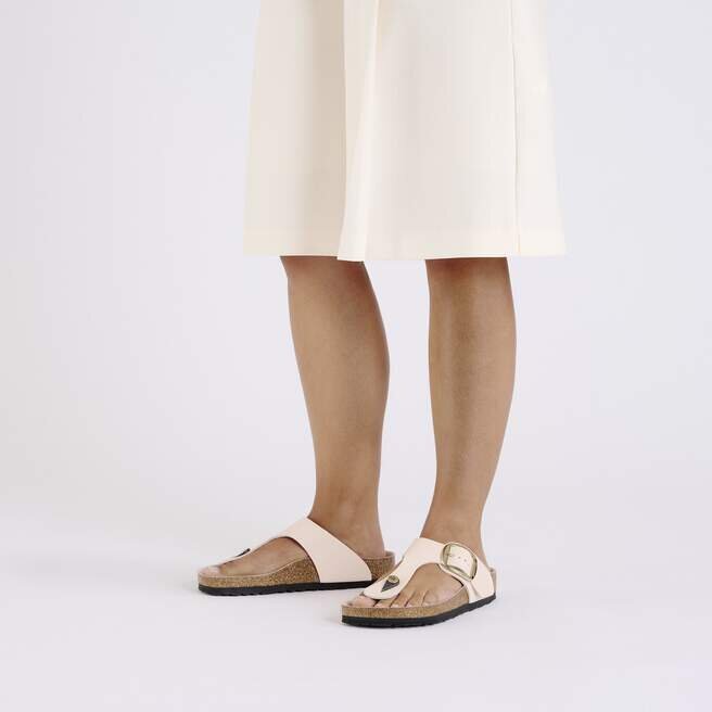 Gizeh Big Buckle Cuir naturel verni Gizeh Big Buckle Cuir naturel verni