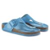 Gizeh Big Buckle Cuir naturel verni