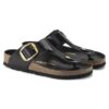 Gizeh Big Buckle Cuir naturel verni Gizeh Big Buckle Cuir naturel verni