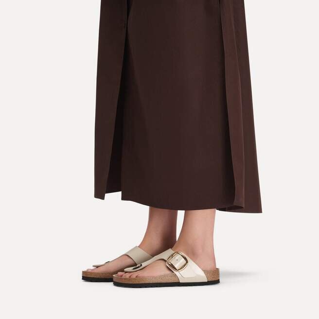 Gizeh Big Buckle Cuir naturel verni Gizeh Big Buckle Cuir naturel verni