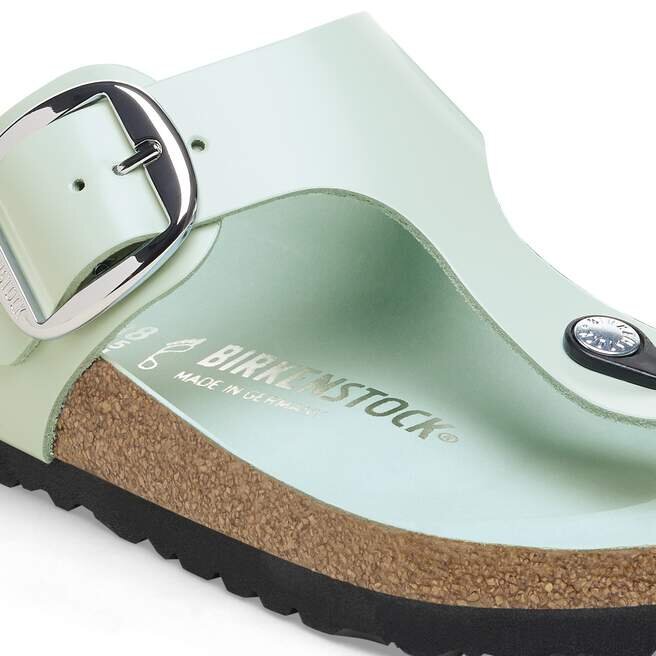 Gizeh Big Buckle Cuir naturel verni Gizeh Big Buckle Cuir naturel verni