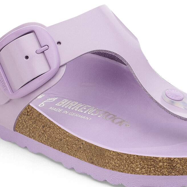 Gizeh Big Buckle Cuir naturel verni ultra-brillant Crocus Gizeh Big Buckle Cuir naturel verni ultra-brillant Crocus