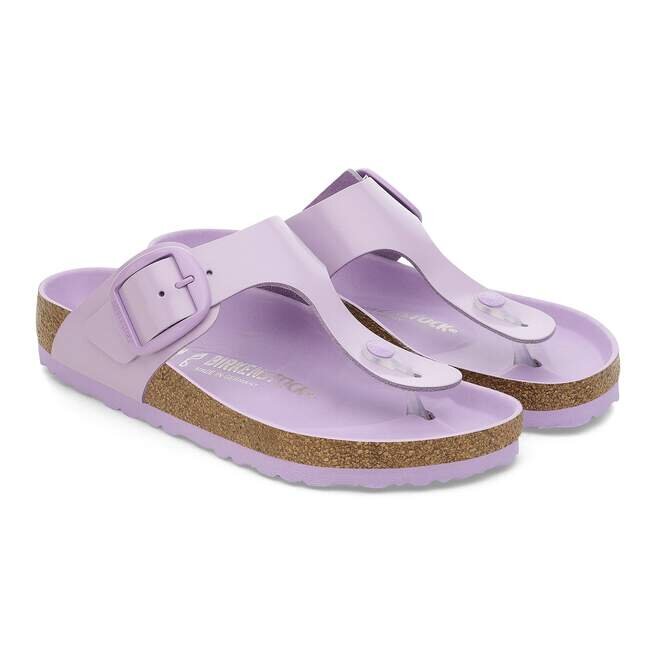 Gizeh Big Buckle Cuir naturel verni ultra-brillant Crocus Gizeh Big Buckle Cuir naturel verni ultra-brillant Crocus