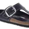 Gizeh Big Buckle Cuir naturel Vernis noir Gizeh Big Buckle Cuir naturel Vernis noir