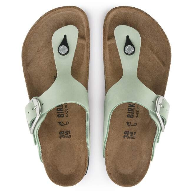 Gizeh Big Buckle Cuir nubuck Matcha Gizeh Big Buckle Cuir nubuck Matcha
