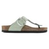 Gizeh Big Buckle Cuir nubuck Matcha Gizeh Big Buckle Cuir nubuck Matcha