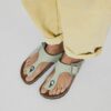 Gizeh Big Buckle Cuir nubuck Matcha Gizeh Big Buckle Cuir nubuck Matcha