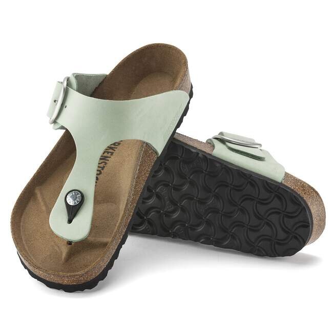 Gizeh Big Buckle Cuir nubuck Matcha Gizeh Big Buckle Cuir nubuck Matcha
