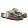 Gizeh Big Buckle Cuir nubuck Matcha Gizeh Big Buckle Cuir nubuck Matcha