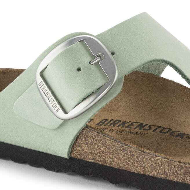 Gizeh Big Buckle Cuir nubuck Matcha Gizeh Big Buckle Cuir nubuck Matcha