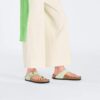 Gizeh Big Buckle en cuir nubuck