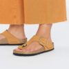 Gizeh Big Buckle en cuir nubuck