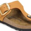 Gizeh Big Buckle en cuir nubuck