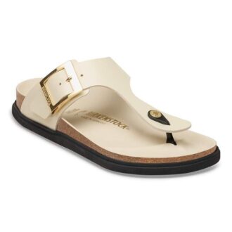 Gizeh Droplet Buckle Cuir naturel verni