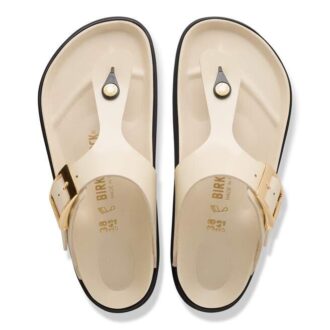 Gizeh Droplet Buckle Cuir naturel verni