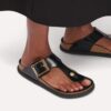 Gizeh Droplet Buckle Cuir naturel verni Gizeh Droplet Buckle Cuir naturel verni