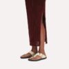 Gizeh Droplet Buckle Cuir naturel verni