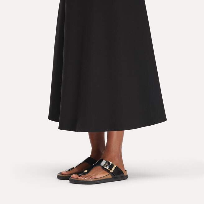 Gizeh Droplet Buckle Cuir naturel verni Gizeh Droplet Buckle Cuir naturel verni