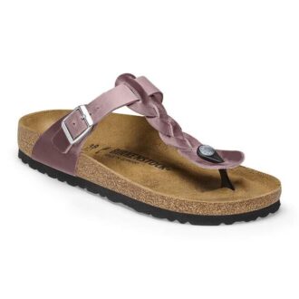 Gizeh en cuir naturel tressé huilé