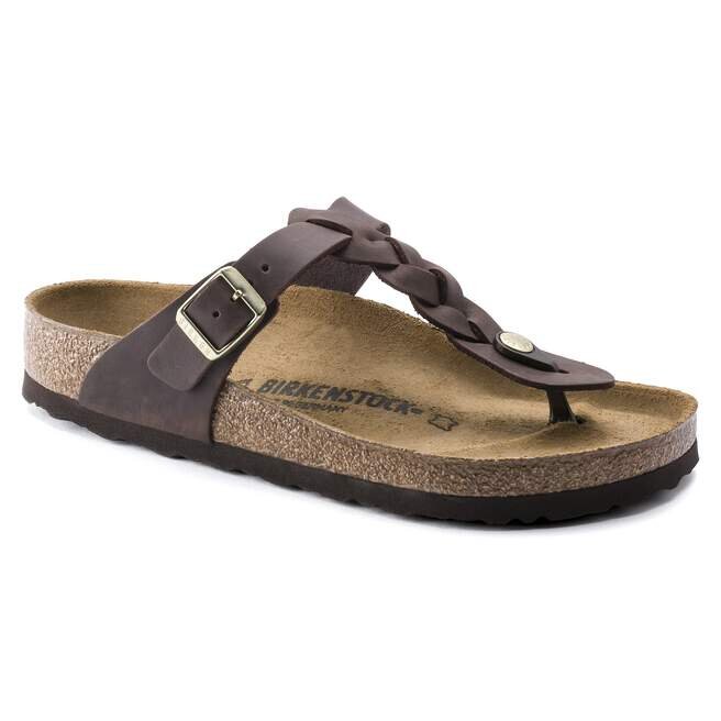 Gizeh en cuir naturel tressé huilé Gizeh en cuir naturel tressé huilé