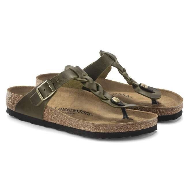 Gizeh en cuir naturel tressé huilé Gizeh en cuir naturel tressé huilé