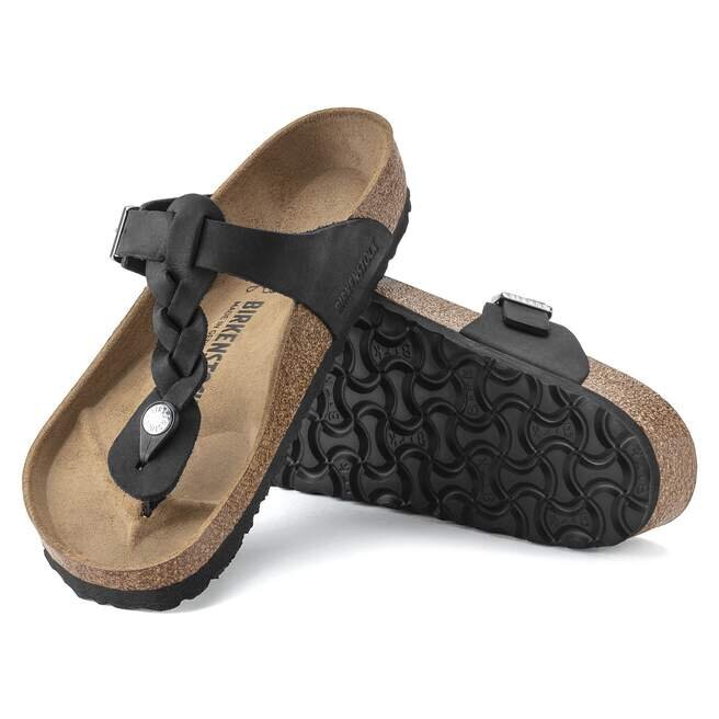 Gizeh en cuir naturel tressé huilé Gizeh en cuir naturel tressé huilé