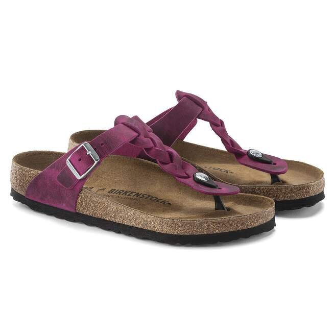 Gizeh en cuir naturel tressé huilé Gizeh en cuir naturel tressé huilé