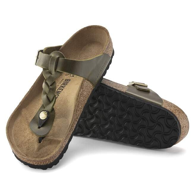 Gizeh en cuir naturel tressé huilé Gizeh en cuir naturel tressé huilé