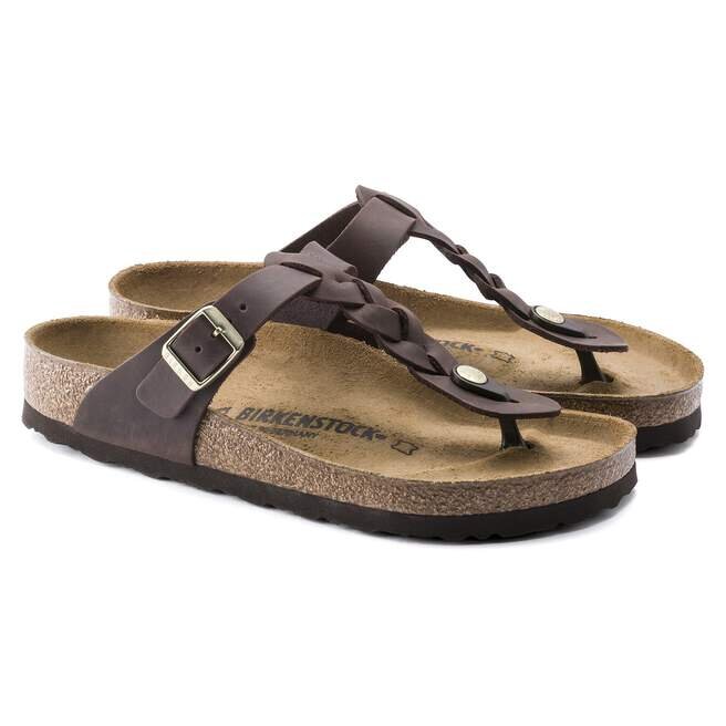Gizeh en cuir naturel tressé huilé Gizeh en cuir naturel tressé huilé