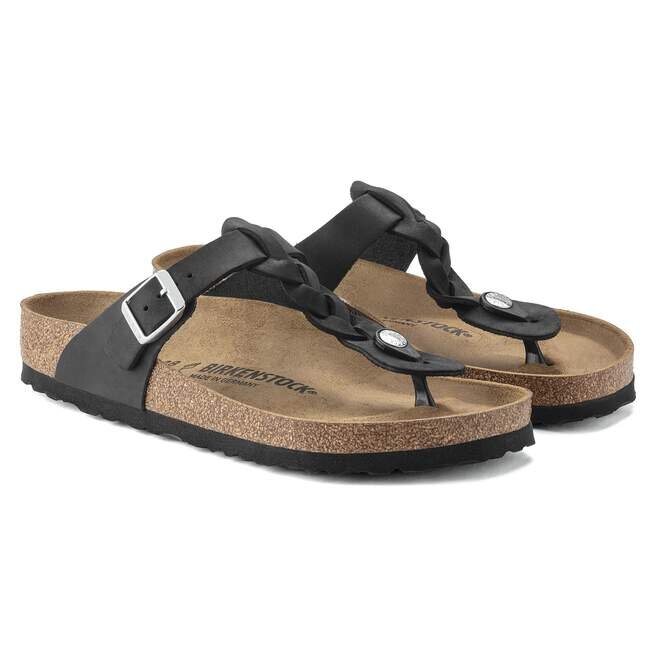 Gizeh en cuir naturel tressé huilé Gizeh en cuir naturel tressé huilé