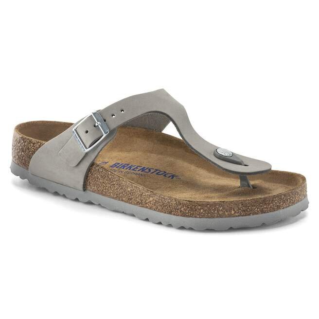 Gizeh Soft Footbed Cuir nubuck Gris tourterelle Gizeh Soft Footbed Cuir nubuck Gris tourterelle