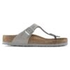 Gizeh Soft Footbed Cuir nubuck Gris tourterelle Gizeh Soft Footbed Cuir nubuck Gris tourterelle