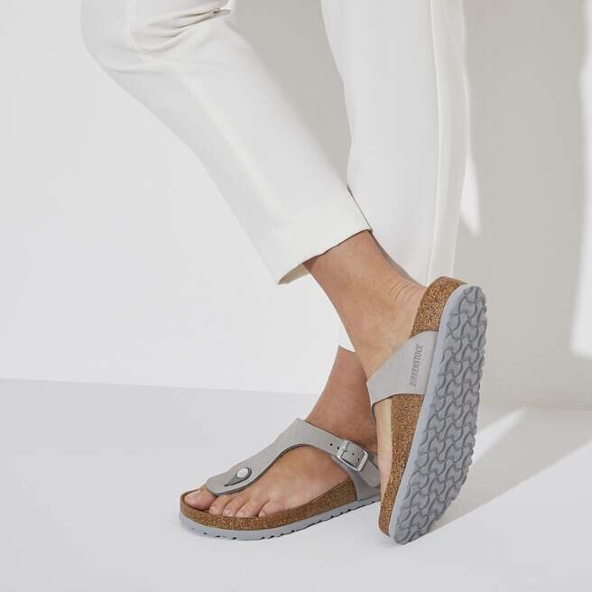 Gizeh Soft Footbed Cuir nubuck Gris tourterelle Gizeh Soft Footbed Cuir nubuck Gris tourterelle