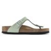 Gizeh Soft Footbed Cuir nubuck Matcha