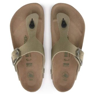 Gizeh Vegan Big Buckle Textile Faded Khaki