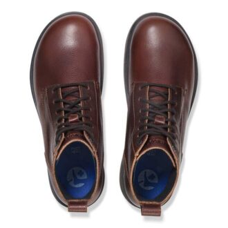 Highwood Lace Mid Hommes Cuir Chocolat