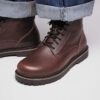 Highwood Lace Mid Hommes Cuir Chocolat Highwood Lace Mid Hommes Cuir Chocolat