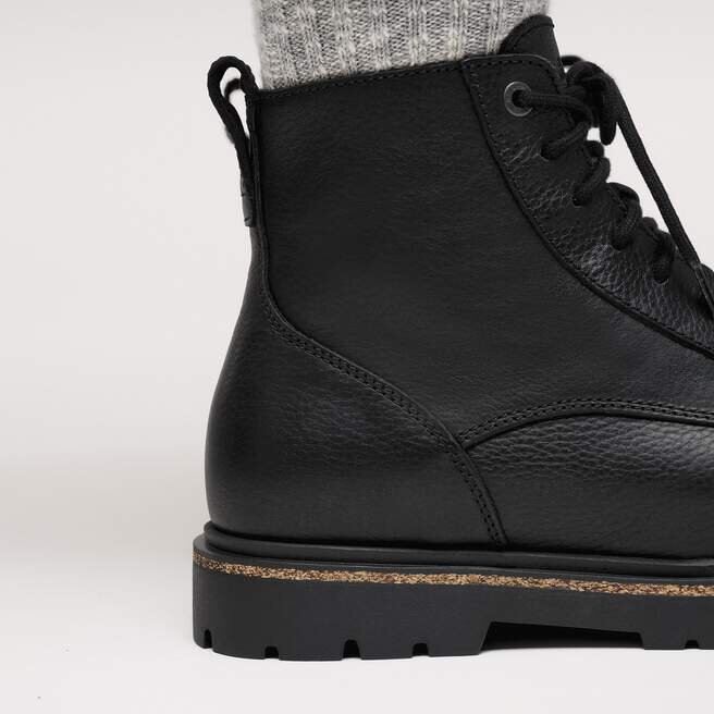 Highwood Lace Mid Hommes Cuir Noir Highwood Lace Mid Hommes Cuir Noir