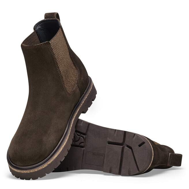 Highwood Slip on Femme Cuir suédé Moka Highwood Slip on Femme Cuir suédé Moka